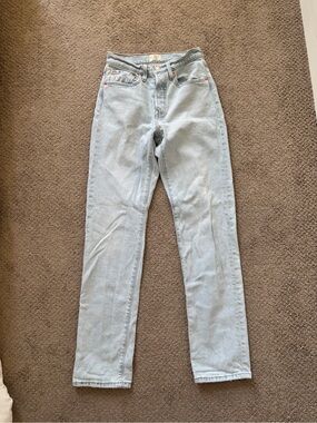 Levis Original 501 Light Wash High-Rise Women’s Jeans